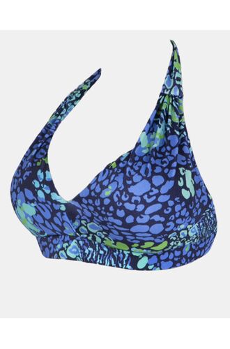 Μαγιό top Τρίγωνο Rock Club - Spring print - Bikini για μεγάλο στήθος - Cup E