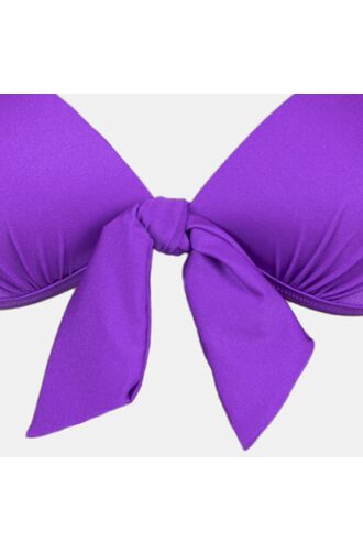 Μαγιό τρίγωνο Rock Club - Μωβ Bikini top Push Up - Cup B