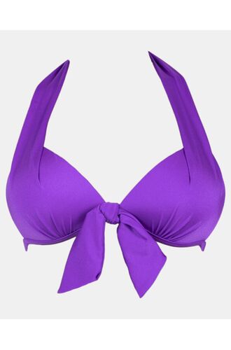 Μαγιό τρίγωνο Rock Club - Μωβ Bikini top Push Up - Cup B