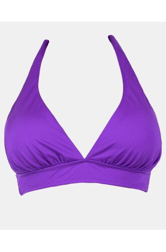 Μαγιό τρίγωνο Rock Club - Μωβ τοπ Bikini - Μεγάλο στήθος - Cup C/D