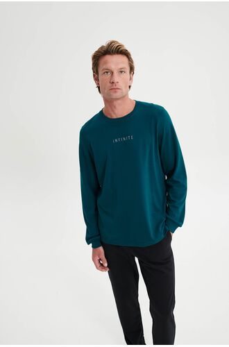 Ανδρική φόρμα σπιτιού Vamp - Περόλ -  Homewear Set - Cotton