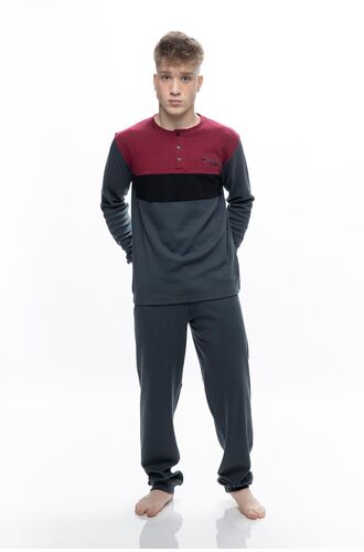 Ανδρική πυτζάμα Galaxy - Βαμβακερή - Γκρι