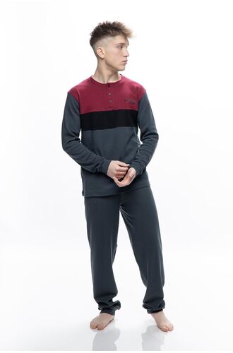 Ανδρική πυτζάμα Galaxy - Βαμβακερή - Γκρι