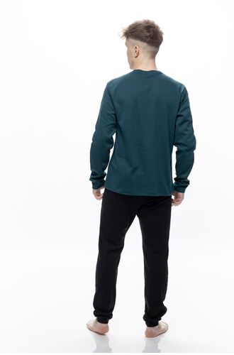 Ανδρική πυτζάμα Galaxy - Κυπαρισσί -  Homewear Set