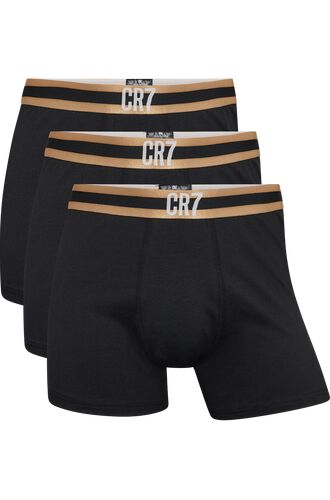 Ανδρικό boxer CR7- Βαμβακερό - Μαύρο - Δίχρωμο λάστιχο - 3 Pack