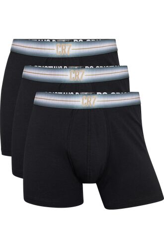 Ανδρικό boxer CR7- Βαμβακερό - Μαύρο - Gradient λάστιχο - 3 Pack