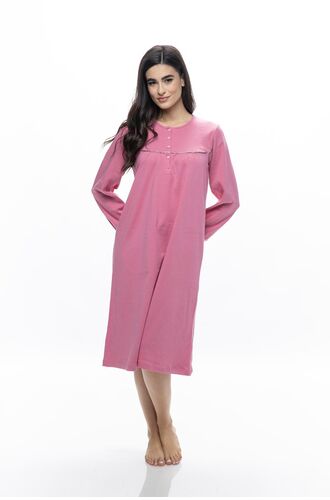 Γυναικείο νυχτικό Galaxy - Ροζ Midi - Plus Size