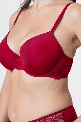 Σουτιέν Dorina ARA - 1+1 ΔΩΡΟ - Κόκκινο - Μαύρο - Μεγάλα μεγέθη - Cup E