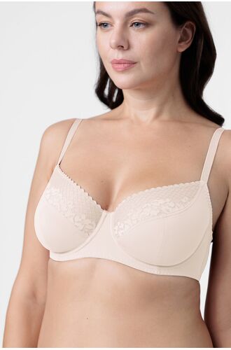 Σουτιέν Dorina KELSEA - Μαύρο + Ιβουάρ - Μεγάλα μεγέθη - 1+1 ΔΩΡΟ - Χωρίς Ενίσχυση - Με Μπανέλα - Cup E F