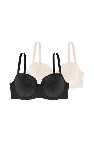 Σουτιέν Dorina KELSEA - Μαύρο + Ιβουάρ - Μεγάλα μεγέθη - 1+1 ΔΩΡΟ - Χωρίς Ενίσχυση - Με Μπανέλα - Cup E FΣουτιέν Dorina KELSEA - Μαύρο + Ιβουάρ - Μεγάλα μεγέθη - 1+1 ΔΩΡΟ - Χωρίς Ενίσχυση - Με Μπανέλα - Cup E F