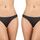 Γυναικειο brazil slip Walk - Μαύρο Brief από ίνες bamboo - 2 pack