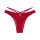 Γυναικείο Brazilian Slip Dorina ESME - Κόκκινο - Διαφάνεια και δαντέλα