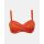 Γυναικείο Μαγιό Σουτιέν Strapless Rock Club - Terracotta Κρουαζέ Bikini - Μεγάλο στήθος - Regular Fit - Lycra - Cup D
