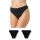 Γυναικείο Brazil slip Minerva Fimelle - Invisible slip - Μαύρο - Χαμηλόμεσο - 2 Pack - Regular Fit - Modal