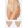 Γυναικείο Brazil slip Minerva Fimelle - Invisible slip - Μπεζ -  2 Pack - Regular Fit - Modal