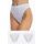 Γυναικείο Brazil slip Minerva - Λευκό - Ψηλόμεσο - 2 Pack - Regular Fit - Cotton
