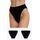 Γυναικείο Brazil slip Minerva - Μαύρο - Ψηλόμεσο - 2 Pack - Regular Fit - Cotton
