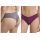 Γυναικείο brazil slip Walk - Δαντέλα - Μονόχρωμο Brief από ίνες bamboo - Regular Fit - 2 pack