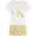 Γυναικεία καλοκαιρινή πυτζάμα Calvin Klein - Λευκή - Εμπριμέ