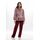 Γυναικεία πυτζάμα Galaxy - Fleece - Σάπιο μήλο Print - Regular Fit - Polyester