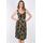 Φόρεμα Claire Katrania - Outwear midi - Μαύρο Εμπριμέ - Φαρδιές τιράντες