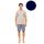 Ανδρική Καλοκαιρινή Πυτζάμα Ulisse - Yacht Blue - V-NECK - Print - Κοντό μανίκι - Cotton