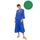 Γυναικείο Beachdress Pink Label -  Sea Green - Midi Φόρεμα - Regular Fit - Viscose