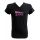 Ανδρικό T-Shirt Just Cavalli - V neck μαύρο - Ροζ τύπωμα