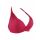 Μαγιό σουτιέν Rock Club - Red Wine τοπ Bikini - Μεγάλο στήθος - Cup E