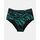 Μαγιό slip Plus Size Rock Club - Ψηλόμεσο Palm print- Μπικίνι με σούρες