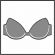 Γυναικείο Μαγιό Σουτιέν Strapless Rock Club Peony - Κρουαζέ Bikini - Regular Fit - Lycra - Cup D