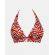 Γυναικείο Μαγιό τρίγωνο Rock Club - Corals Print τοπ Bikini - Σταθερό cup C - Regular Fit - Lycra