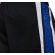 MED Ανδρικό Σορτς MARC - Μαύρο αθλητικό - Μπλε ρίγα - Regular Fit - Polyester