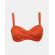 Γυναικείο Μαγιό Σουτιέν Strapless Rock Club - Terracotta Κρουαζέ Bikini - Μεγάλο στήθος - Regular Fit - Lycra - Cup D