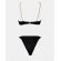 Γυναικείο Σετ μαγιό Rock Club - Μαύρο - Bikini με αλυσίδες - Regular Fit - Lycra