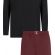 Ανδρική πυτζάμα Calvin Klein - Μαύρη - Μπορντό - Logo - Regular Fit - Cotton