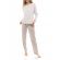 Γυναικεία Πυτζάμα Pink Label - Animal print - Μπεζ - Cotton - Regular Fit