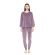 Γυναικεία Πυτζάμα Pink Label - Μωβ - Soft Velvet - Polyester  - Regular Fit