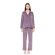 Γυναικεία Πυτζάμα σεμιζιέ Pink Label - Μωβ - Soft Velvet - Polyester  - Regular Fit