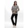 Γυναικεία πυτζάμα Galaxy - Animal print - Μαύρο παντελόνι - Regular Fit - Cotton