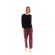 Γυναικεία Πυτζάμα Pink Label - Καρό κόκκινο - Μαύρη - Cotton - Regular Fit