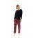 Γυναικεία Πυτζάμα Pink Label - Καρό κόκκινο - Μαύρη - Cotton - Regular Fit
