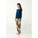 Γυναικεία Πυτζάμα Vamp - Πετρόλ - Παντελόνι με print - Regular Fit - Modal