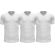 Ανδρικό φανελάκι Calvin Klein - Λευκό V neck Ελαστικό - T-shirt 3 pack