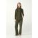 Γυναικεία φόρμα Vamp - Homewear Set - Λαδί Βελούδο - Regular Fit - Cotton