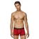 MED Ανδρικό boxer TRAVIS - Κόκκινο - Μαύρο - Fashion λάστιχο - Regular Fit - Modal