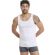 Walk Ανδρικό φανελάκι - Λευκό -Τιράντα - bamboo - Regular Fit
