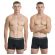 Ανδρικό boxer Walk - Μαύρο - Fashion λάστιχο με logo - 2 pack - Cotton - Regular Fit