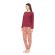 Γυναικεία Πυτζάμα Pink Label - Leopard Print - Μπορντό - Cotton - Regular Fit
