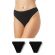 Γυναικείο Brazil slip Minerva Fimelle - Invisible slip - Μαύρο - Χαμηλόμεσο - 2 Pack - Regular Fit - Modal